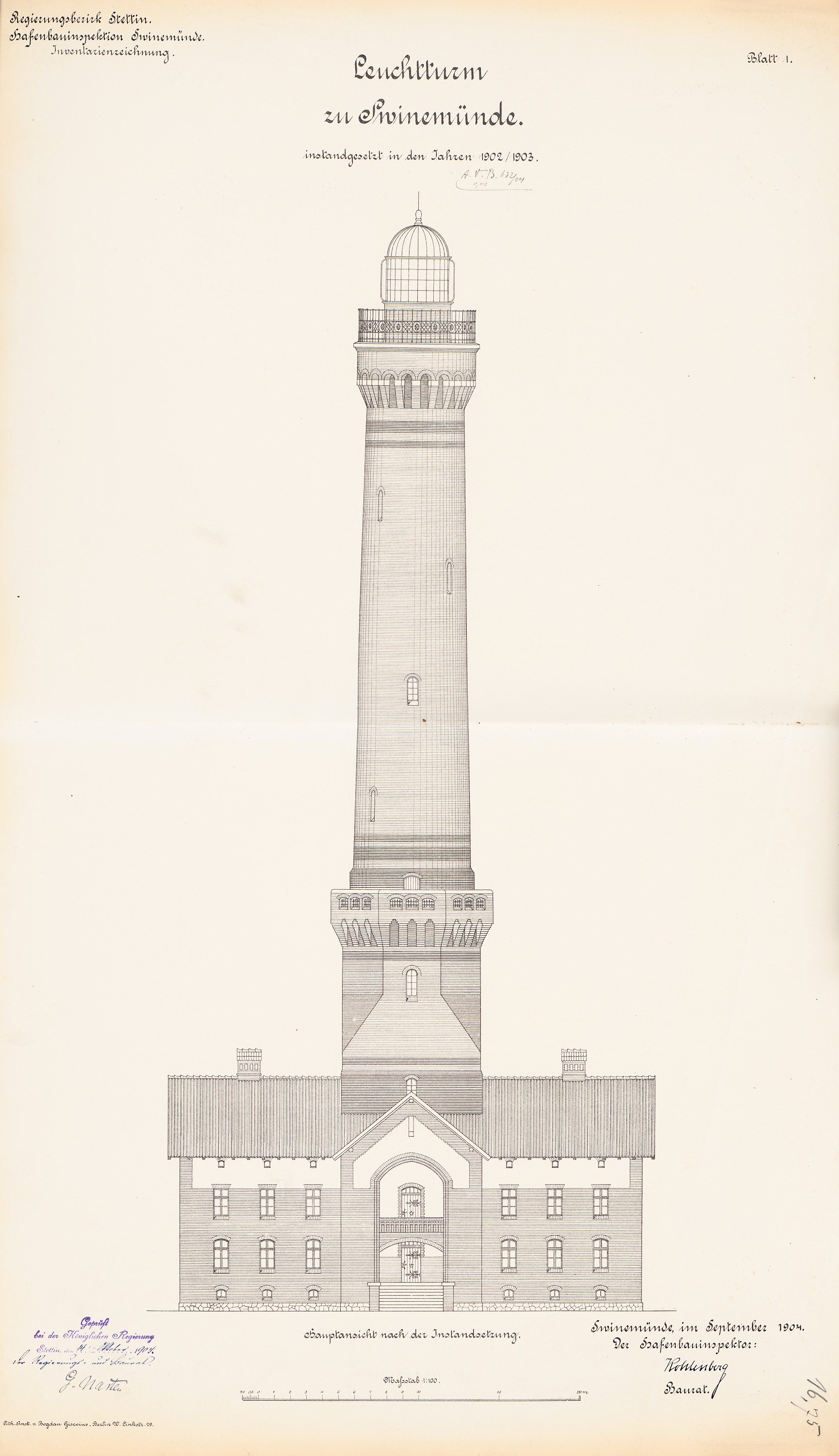 N.N. : Leuchtturm, Swinemünde